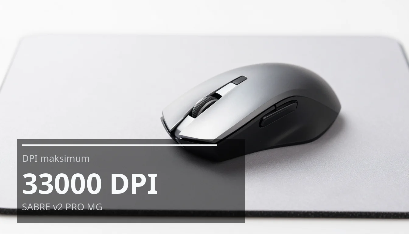 DPI maksimum — 33000 DPI — SABRE v2 PRO MG